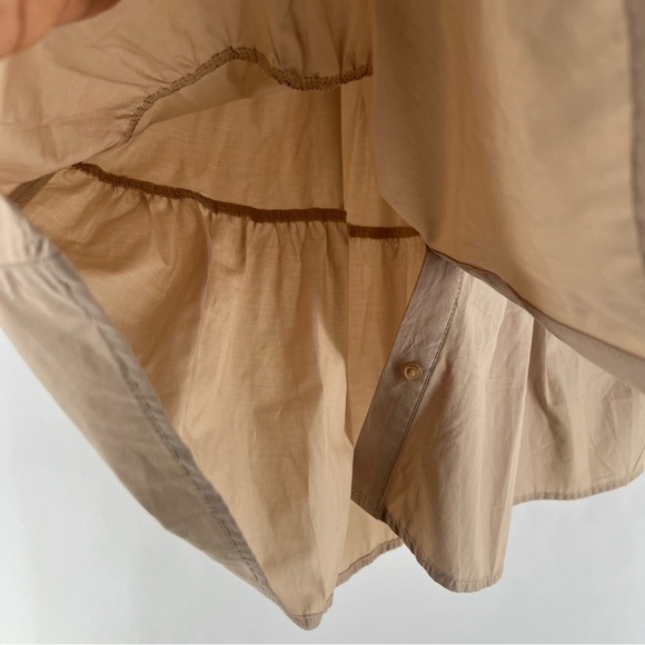 Stradivarius Lightweight Cotton Blend Button Front‎ 3/4 Sleeve Shirt Dress - Picture 7 of 11